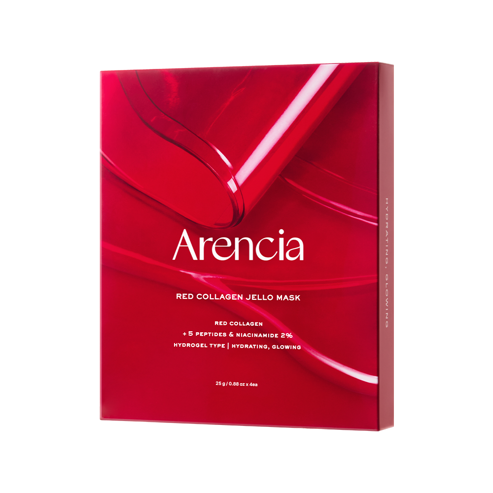 Arencia Red Collagen Jello Mask (4 í pakka)